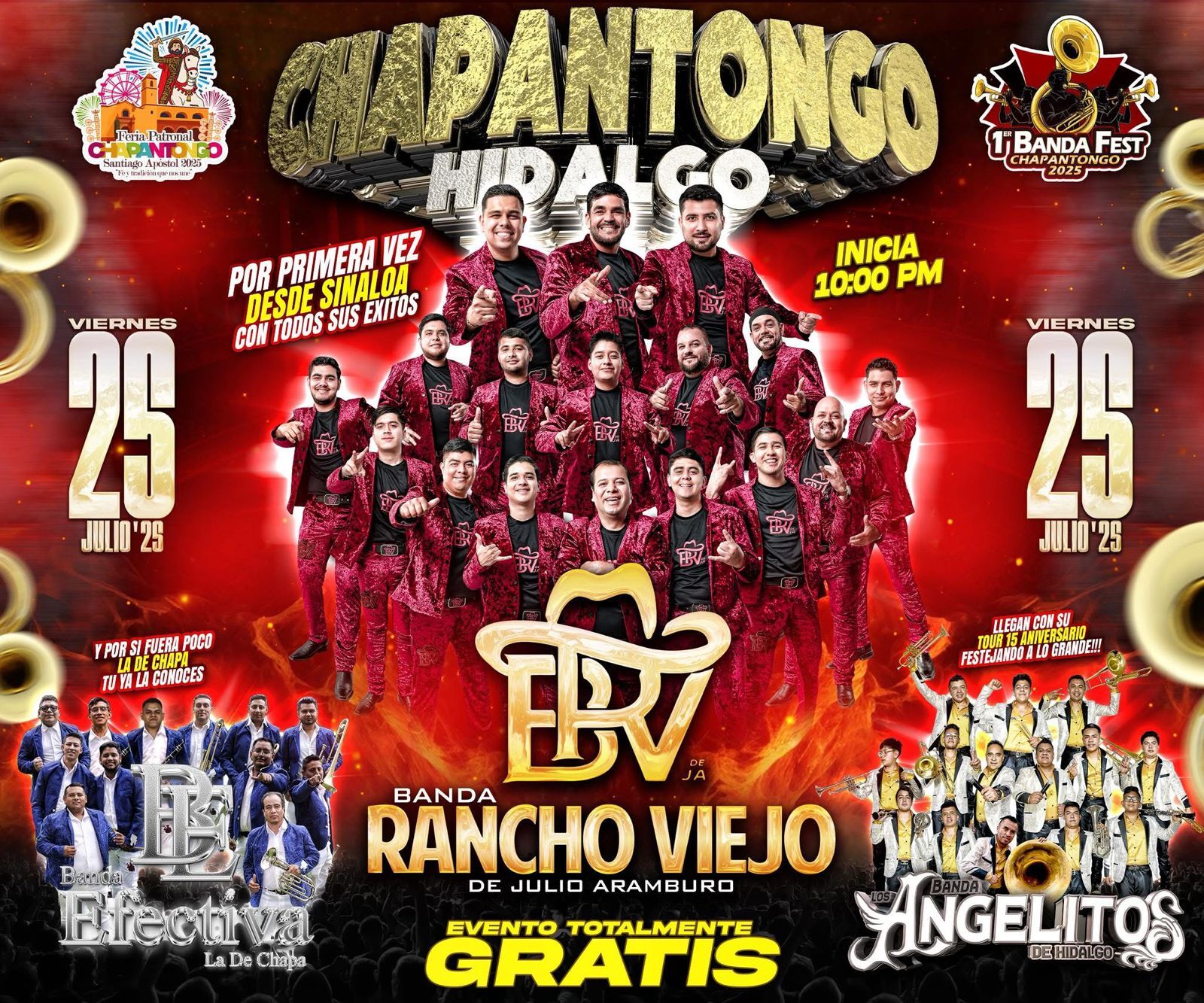 La Feria Patronal Chapantongo 2025 comienza el 24 de julio con un gran recibimiento