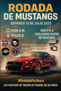 Rodada de Mustangs reunirá a más de 20 vehículos en Pachuca este domingo