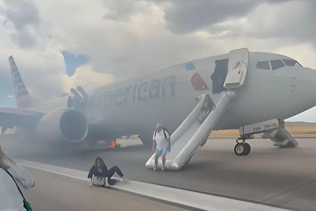Avión se incendia en el aeropuerto de Denver con pasajeros a bordo; esto fue lo que ocurrió