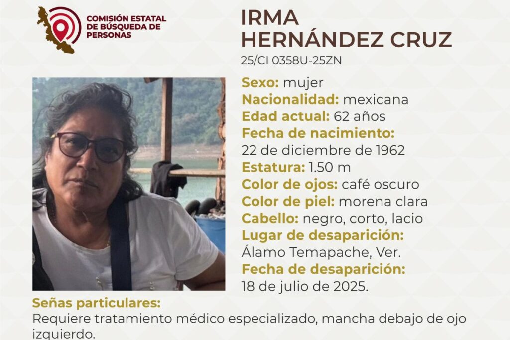 Irma era maestra y trabajaba como taxista en Veracruz, pero fue secuestrada; la hallaron sin vida