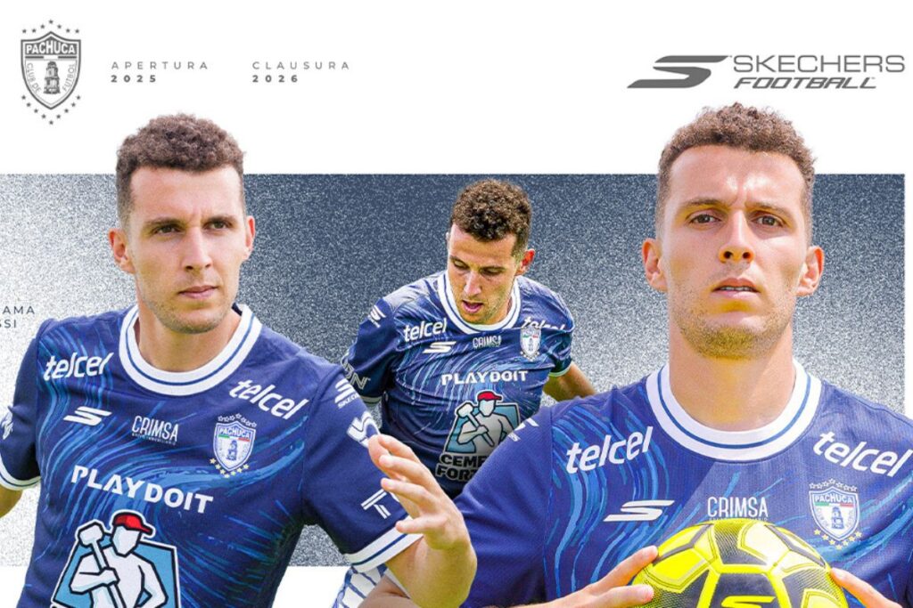 Pachuca presenta su nueva playera 2025-2026 con Skechers como armadura oficial