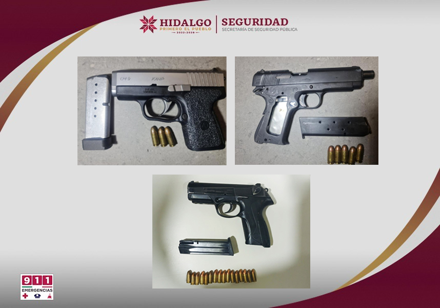Detención permitió asegurar armas y drogas en la colonia El Llano