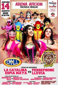 La Catalina vs Persephone 🔥 Esta noche la Arena Afición será testigo de un duelo internacional lleno de adrenalina