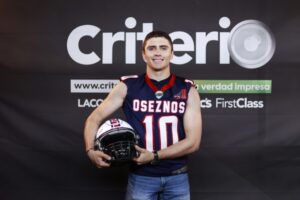 Diego Delgado, jugador de Oseznos Hidalgo, cumplirá el sueño de representar a México en el Friendship Bowl que se disputará en el estadio Santiago Bernabéu
