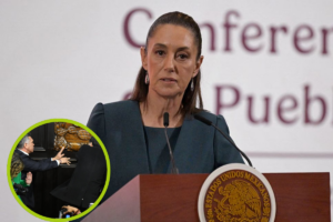 En la mañanera, Claudia Sheinbaum contrastó violencia senatorial con la democracia que promueve