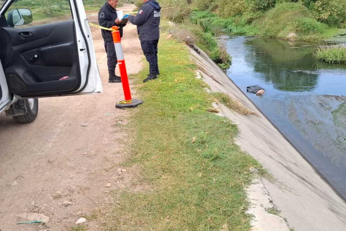 Tezontepec de Aldama: El cuerpo de un hombre fue hallado en el canal Requena bajo circunstancias misteriosas