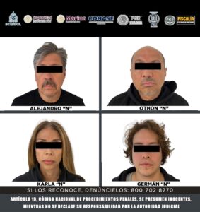 La Fiscalía mexiquense trasladó a los detenidos al penal tras el operativo en Cancún