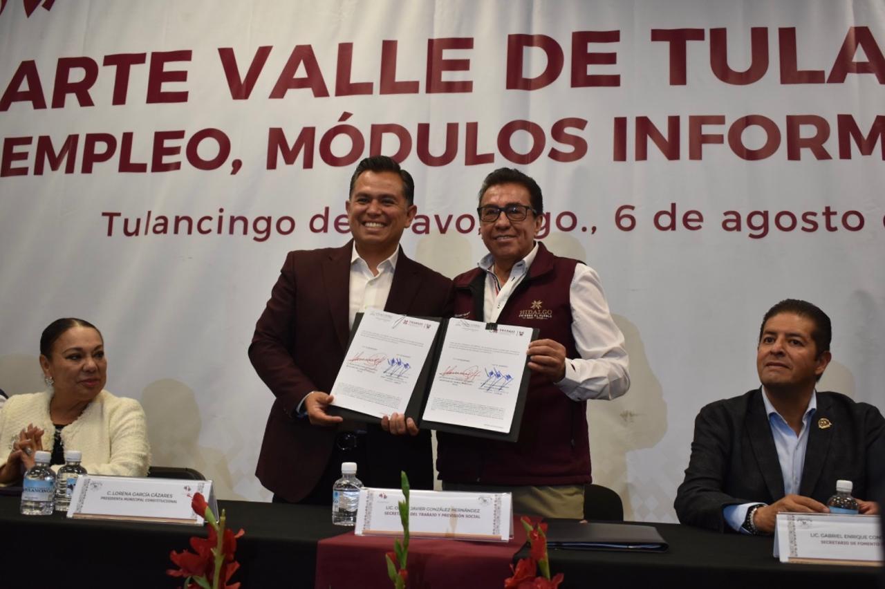 Firma Cuautepec convenio para empleo regional