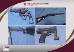 Incautan drogas, armas y equipo en cateos en el Valle del Mezquital