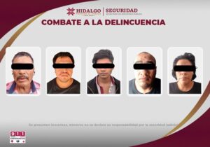 Autoridades detienen a cinco personas en el Valle del Mezquital