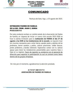 Padres de familia en la primaria Juan C. Doria deberán realizar diversas tareas de limpieza a pesar de haber cubierto una cuota escolar