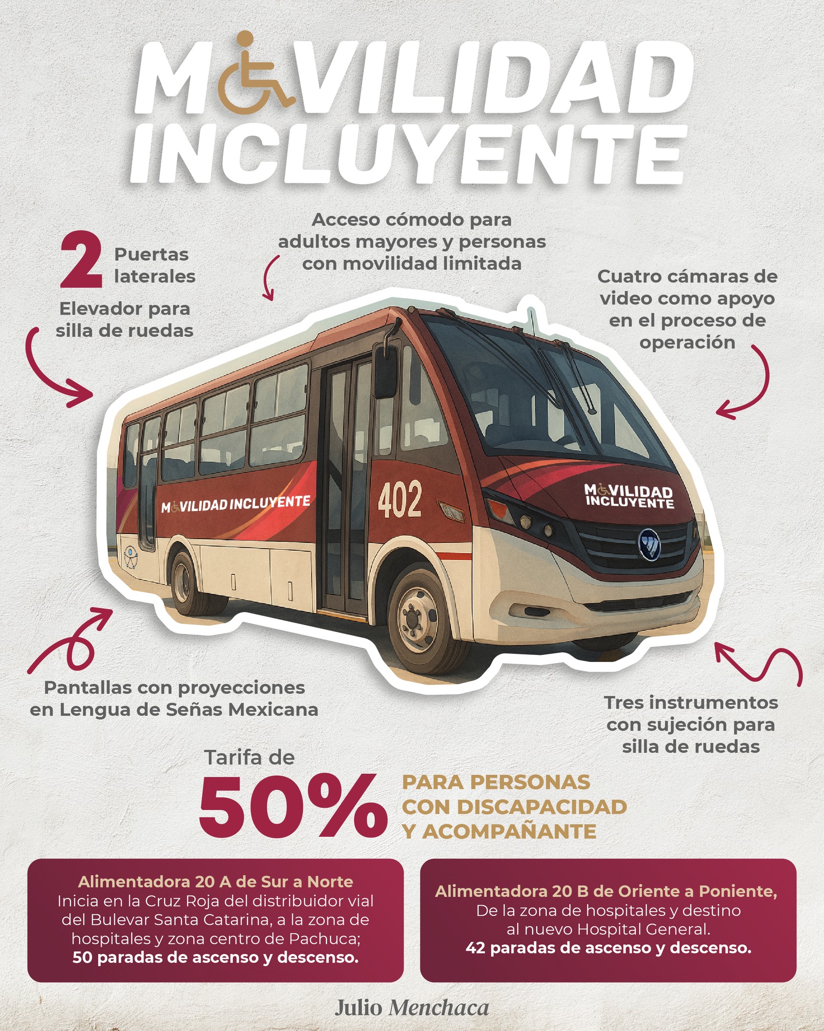 Las nuevas unidades de transporte público de Pachuca