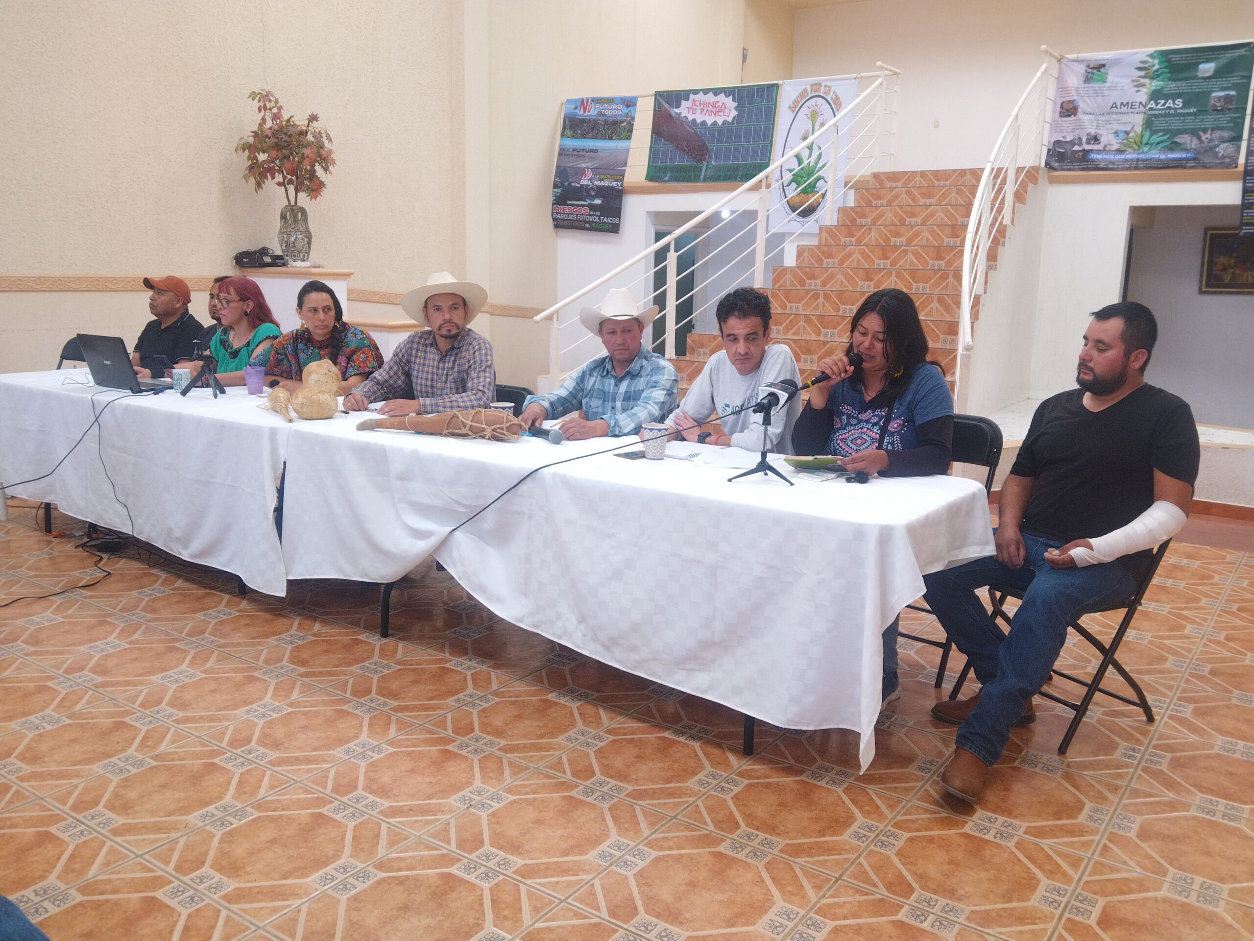 Los inconformes dijeron estar en contra de que cambien campos verdes por paneles solares Foto: María Antonieta Islas