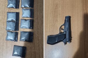 Los agentes municipales aseguraron envoltorios con droga sintética conocida como cristal.