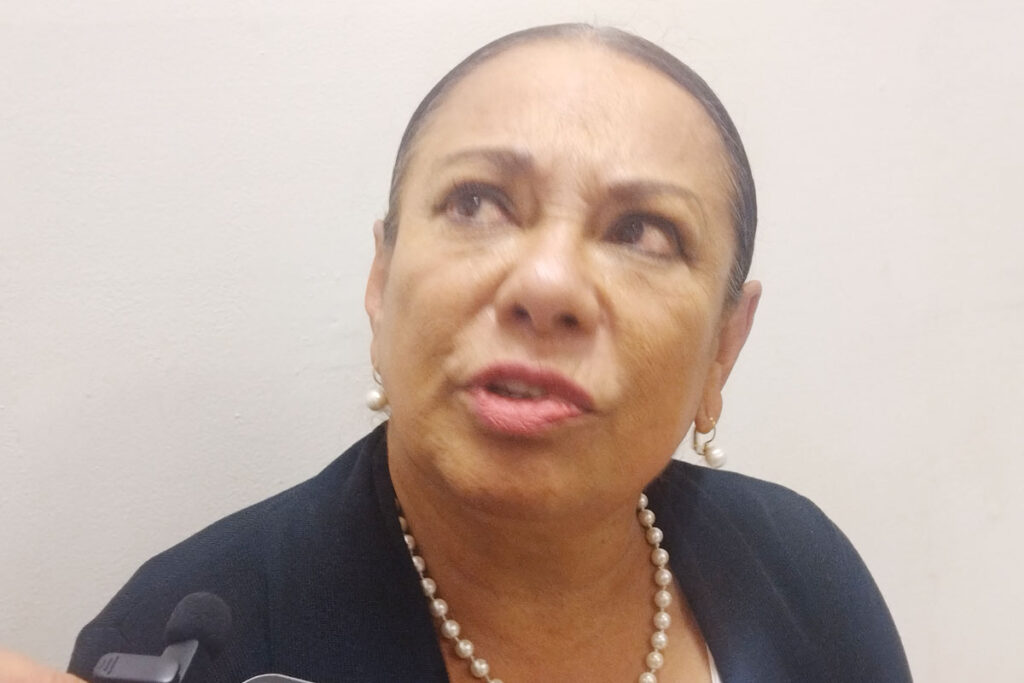 Lorena García Cázares comentó que reforzaron la seguridad sino en el municipio 