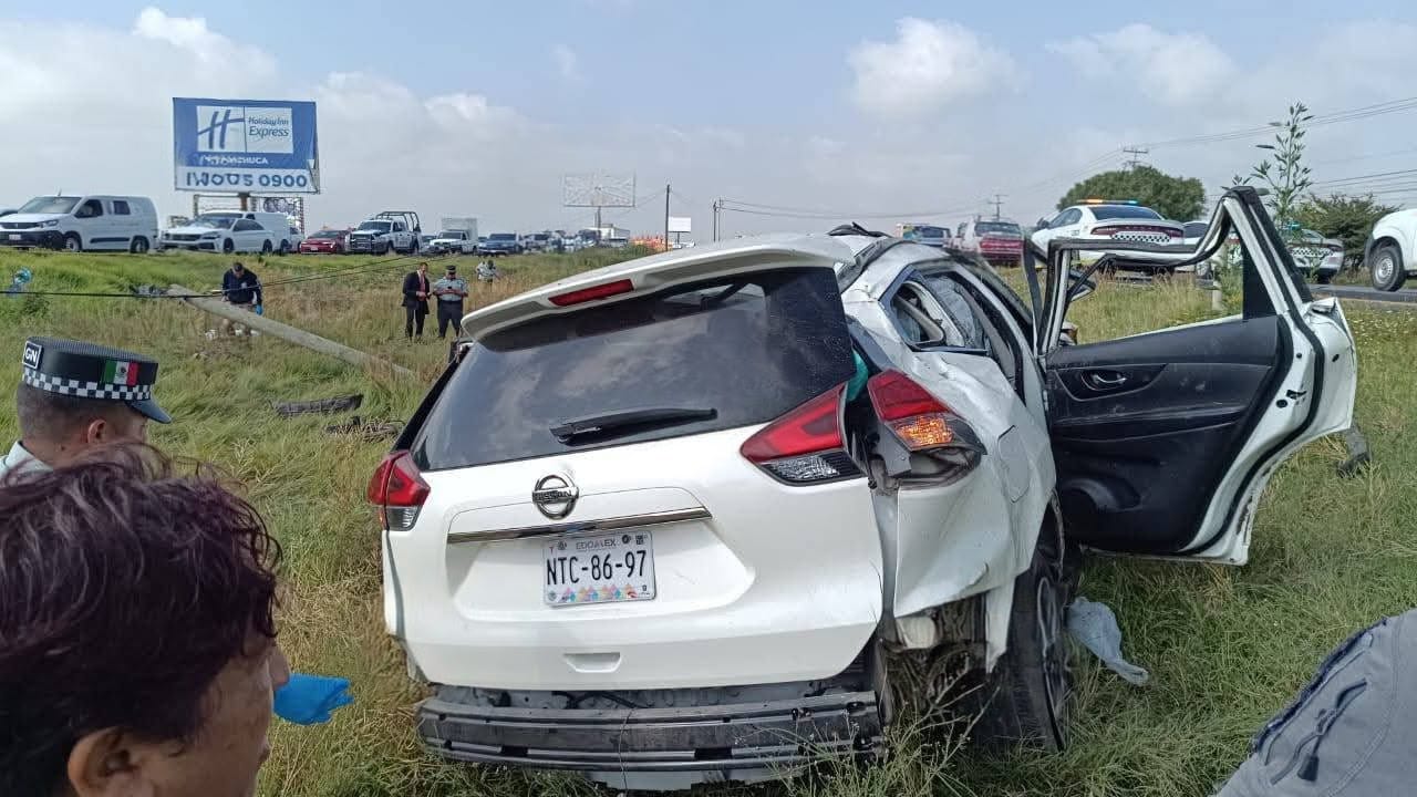 Accidente en la carretera México-Pachuca cobra la vida de un militar