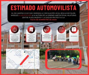 Este es el comunicado realizado por vecinos