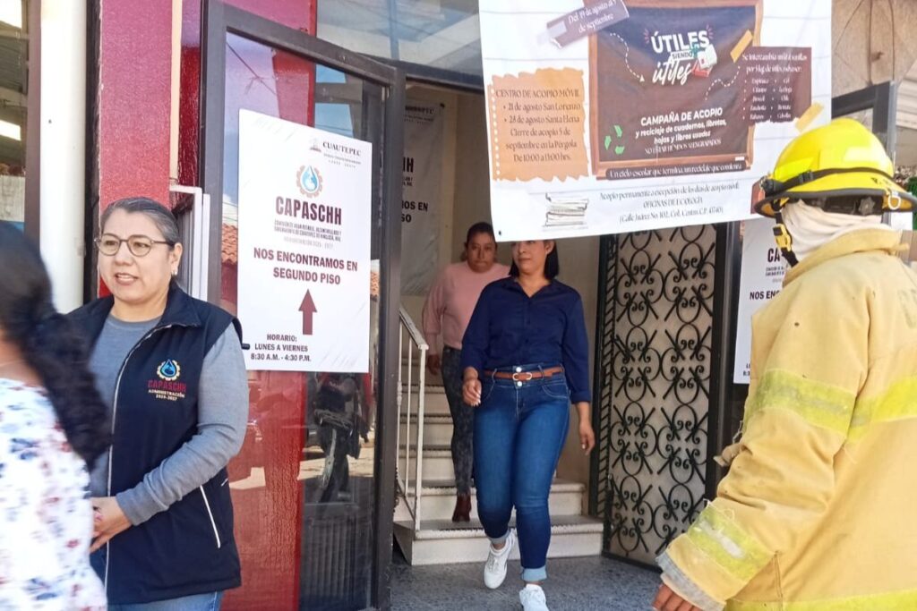 Cuautepec de Hinojosa participa en el Simulacro Nacional 2025 con evacuaciones rápidas