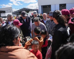 Helicópteros de la Sedena y GN participando en el traslado de pacientes en Hidalgo.