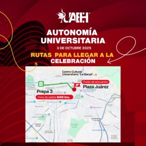 Desde la prepa 1 caminarán por avenida Juárez, hasta llegar a plaza Juárez