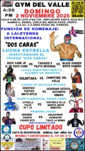 La cartelera completa promete enfrentamientos explosivos, desde la primera lucha hasta la estelar