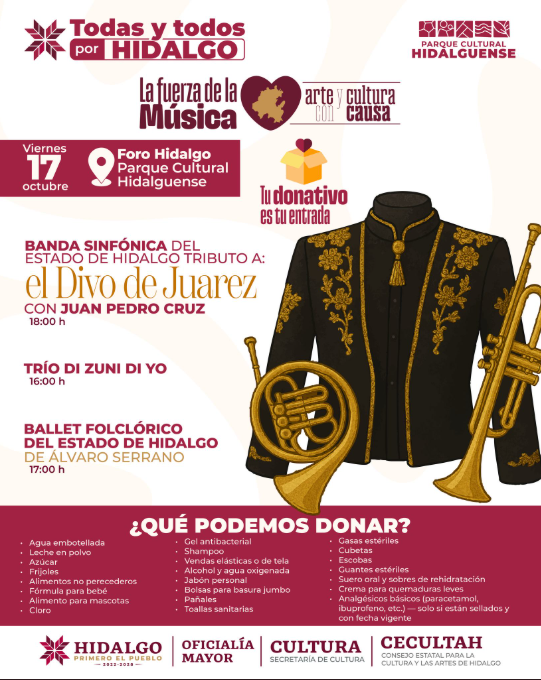 Juan Pedro Cruz y la Banda Sinfónica del Estado de Hidalgo ofrecen un tributo inolvidable a El Divo de Juárez