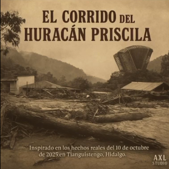Con voz generada por IA, el tema recuerda los daños y la resistencia tras el Huracán Priscila.