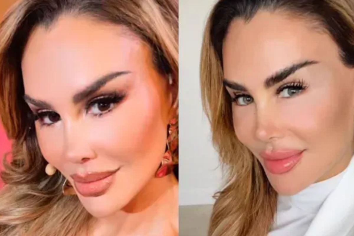 Ninel Conde compartió en redes sociales su proceso de cambio de color de ojos.