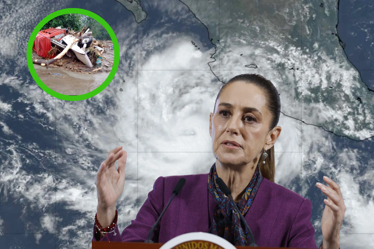Claudia Sheinbaum informó que las lluvias intensas no estaban previstas por los modelos meteorológicos.