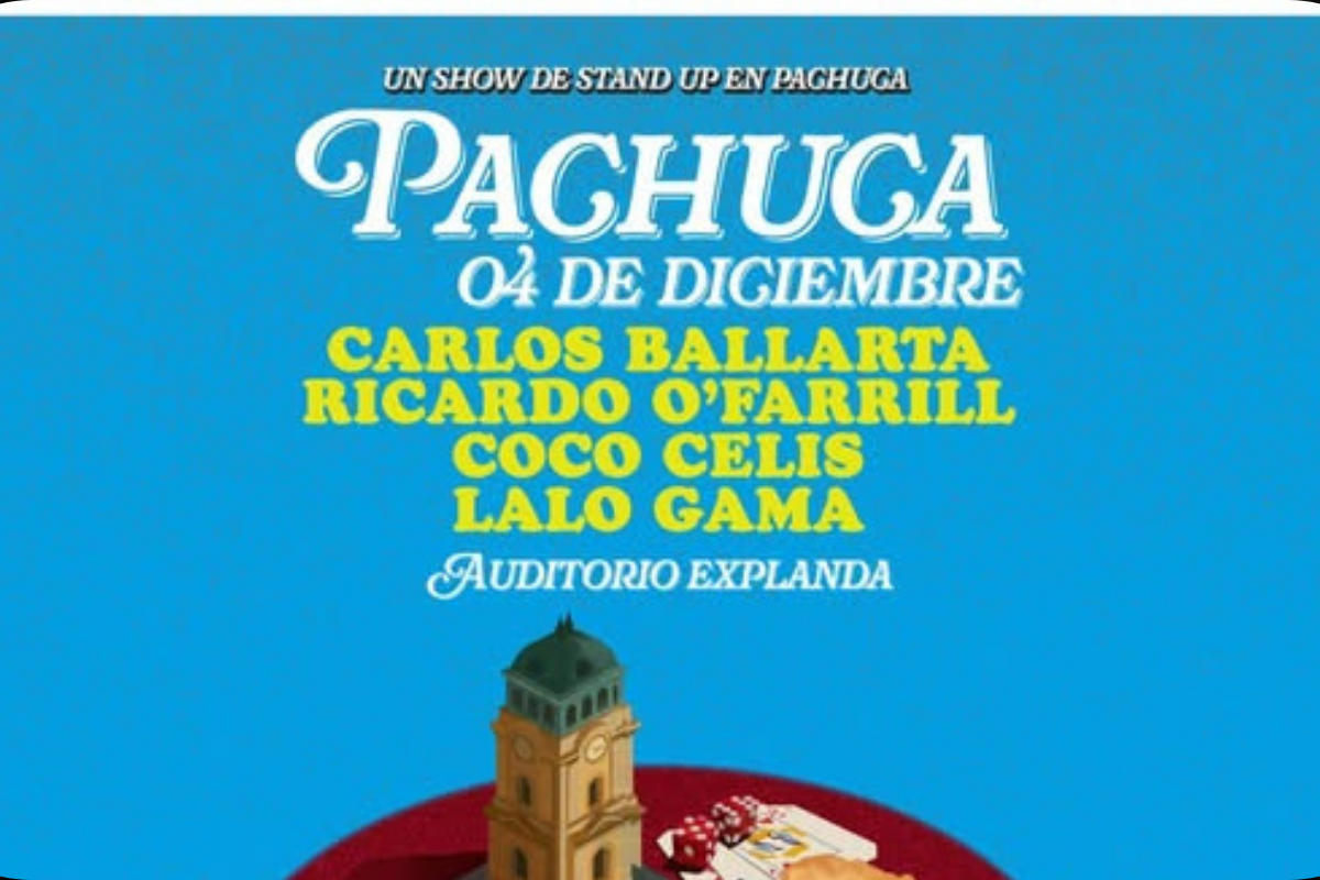Los boletos para el espectáculo de stand up en Pachuca ya están disponibles en línea