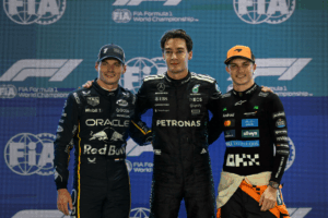 Max Verstappen, que busca acercarse al liderato del campeonato, no pudo superar a George Russell y largará desde la segunda posición en una pista que nunca ha logrado conquistar