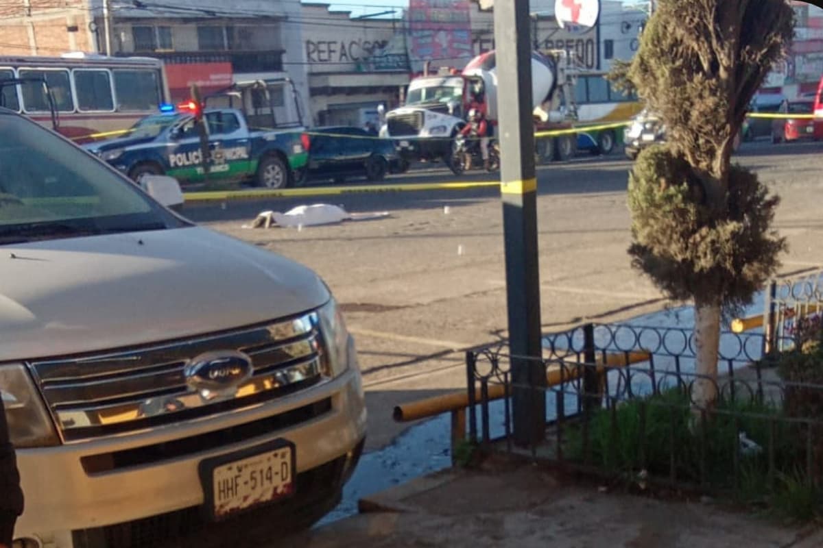 La zona de Tulancingo acordonada tras el fatal suceso