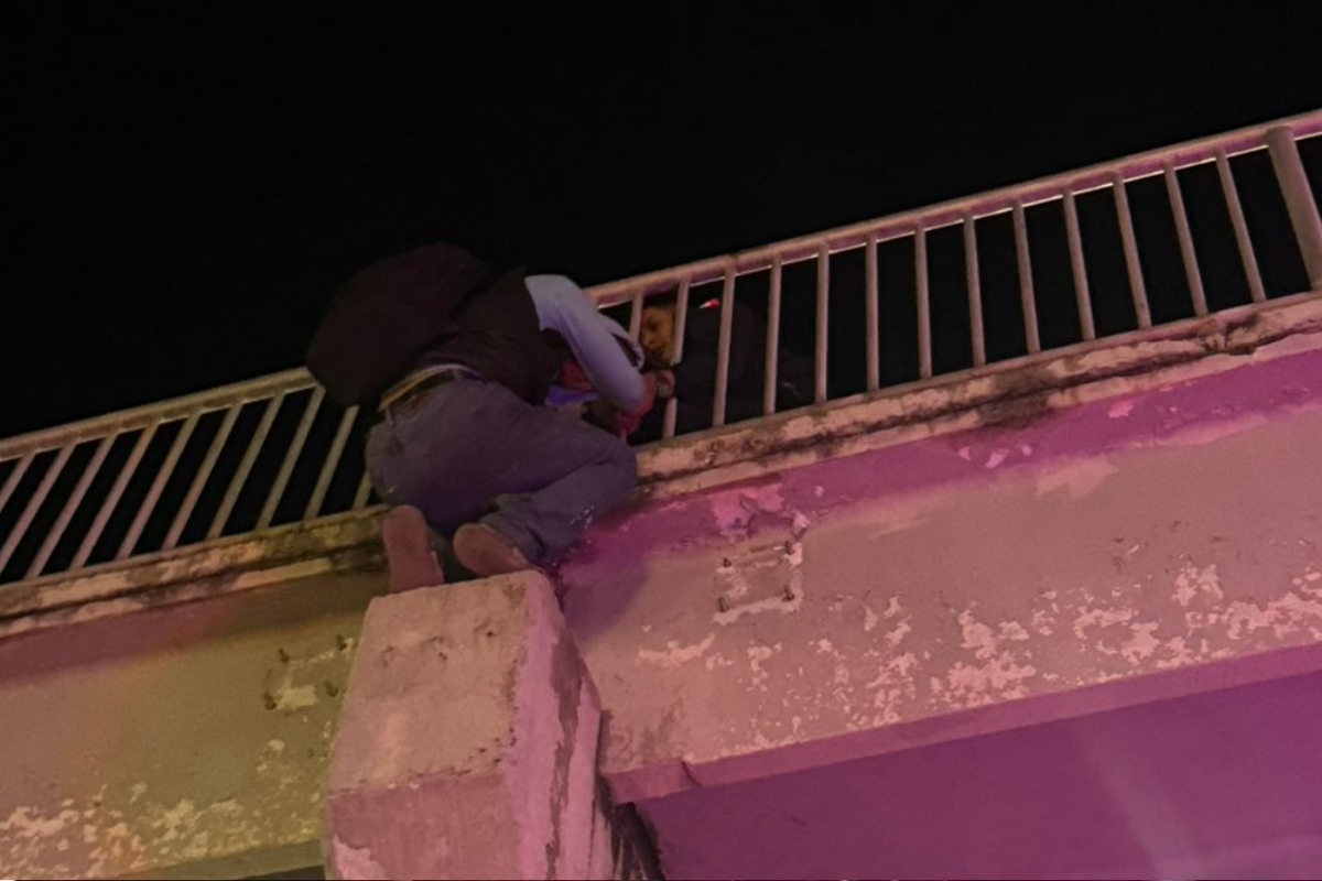 Intervención policial durante incidente en pachuca