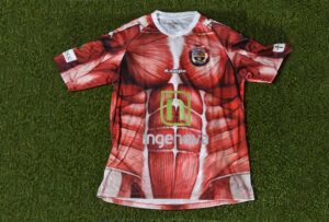 CD Palencia (2016-2017): diseño anatómico que sorprendió por mostrar músculos y tendones en la camiseta