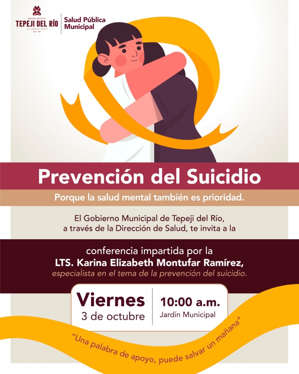 Se llevará a cabo el próximo viernes 3 de octubre a las 10:00 horas en el Jardín Municipal