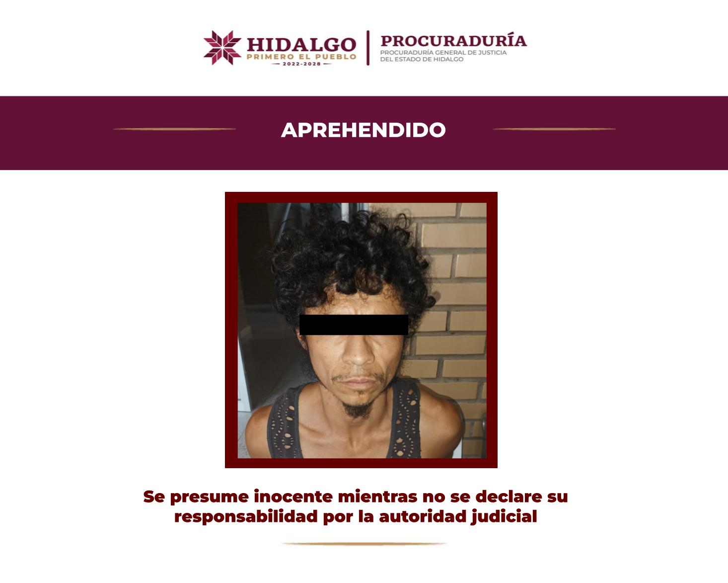 El presunto responsable del feminicidio, C. E. T. J., ya está a disposición de un juez de control