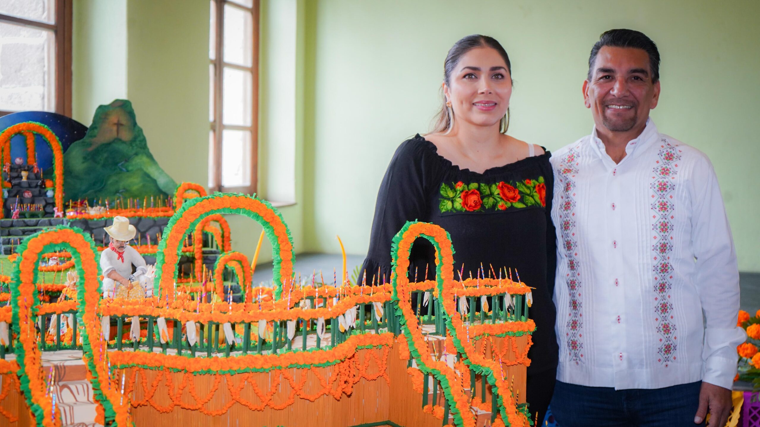 Huejutla presentan la maqueta del escenario principal del Xantolo 2025