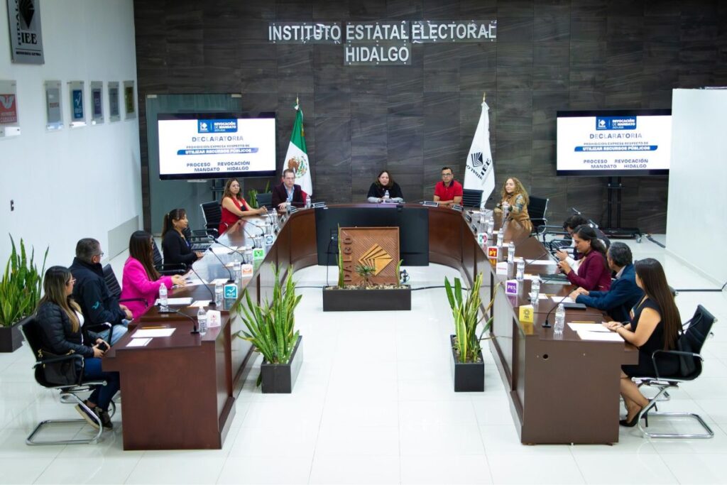 ¿Cuántas firmas se han juntado para la revocación de mandato en Hidalgo? Esto dijo el IEEH