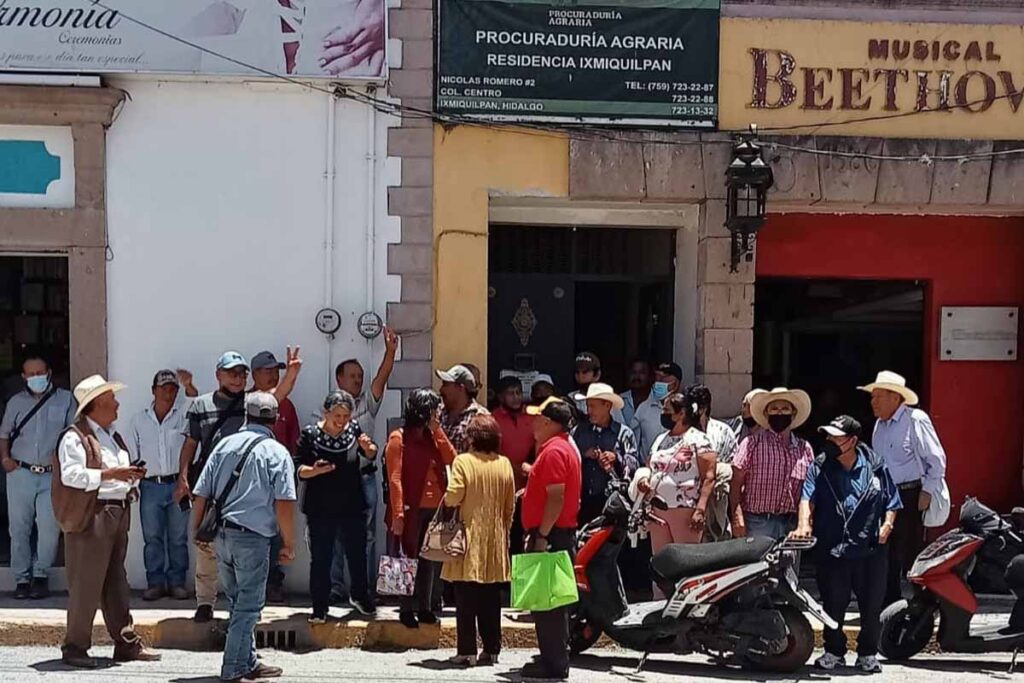 Los ejidatarios tienen que acudir a las oficinas agrarias de Ixmiquilpan, Pachuca u otras sedes, para poder tener la certeza jurídica de sus tierras