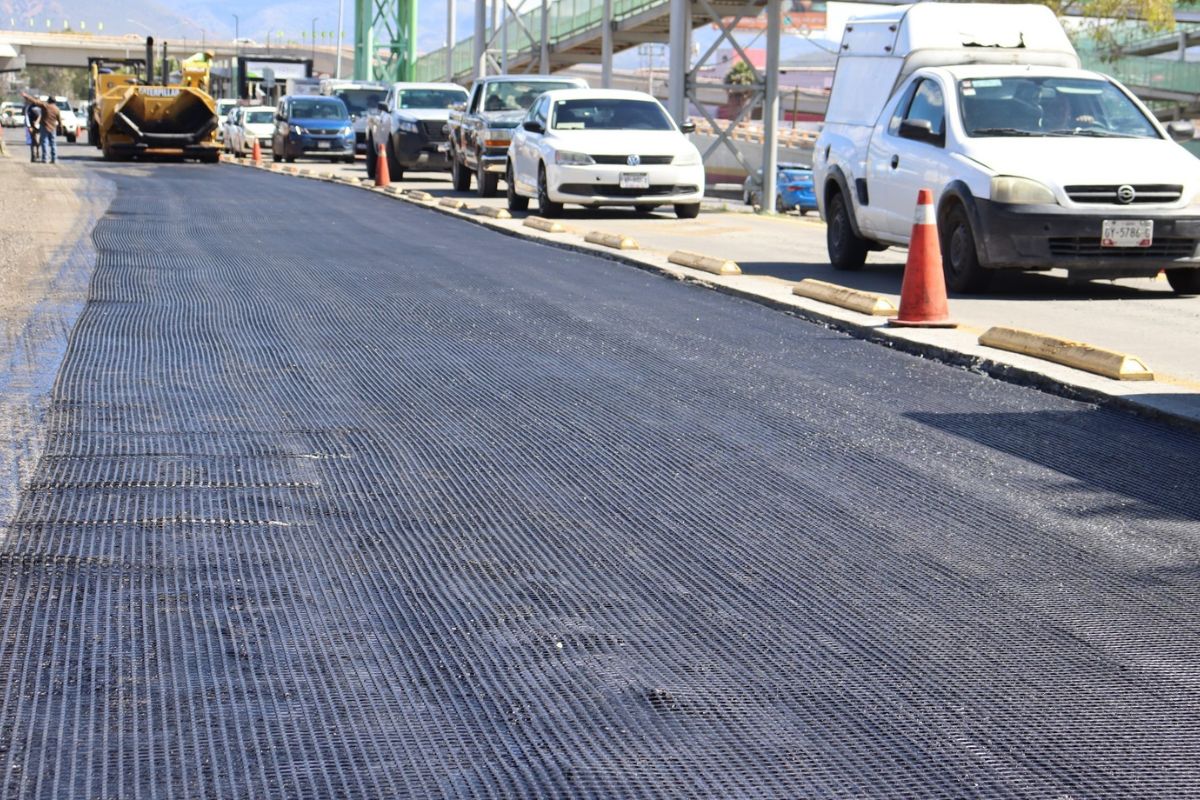 El reencarpetado se concentra en la lateral del Tecnológico de Monterrey que da acceso al Bulevar Colosio