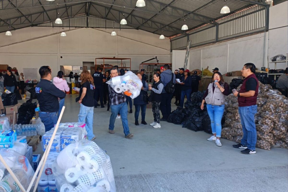 Seiinac también ofrece el servicio al voluntariado de los centros de acopio instalados en Pachuca | Foto: Especial