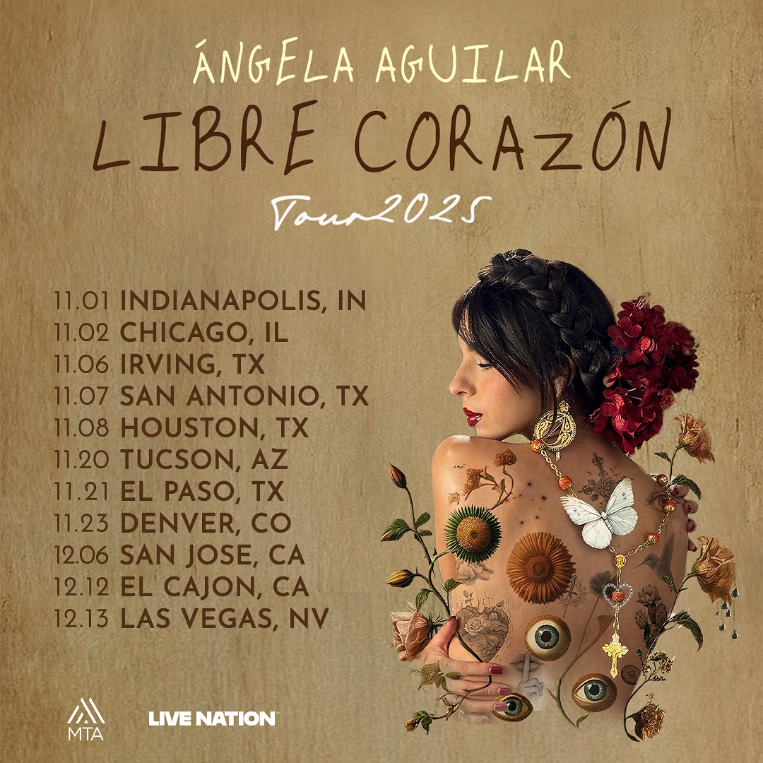 El tour de Ángela Aguilar mantiene disponibilidad en varias sedes de EE. UU