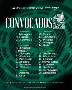 La nueva generación ya está aquí: México presenta una convocatoria que combina talento joven y figuras consolidadas