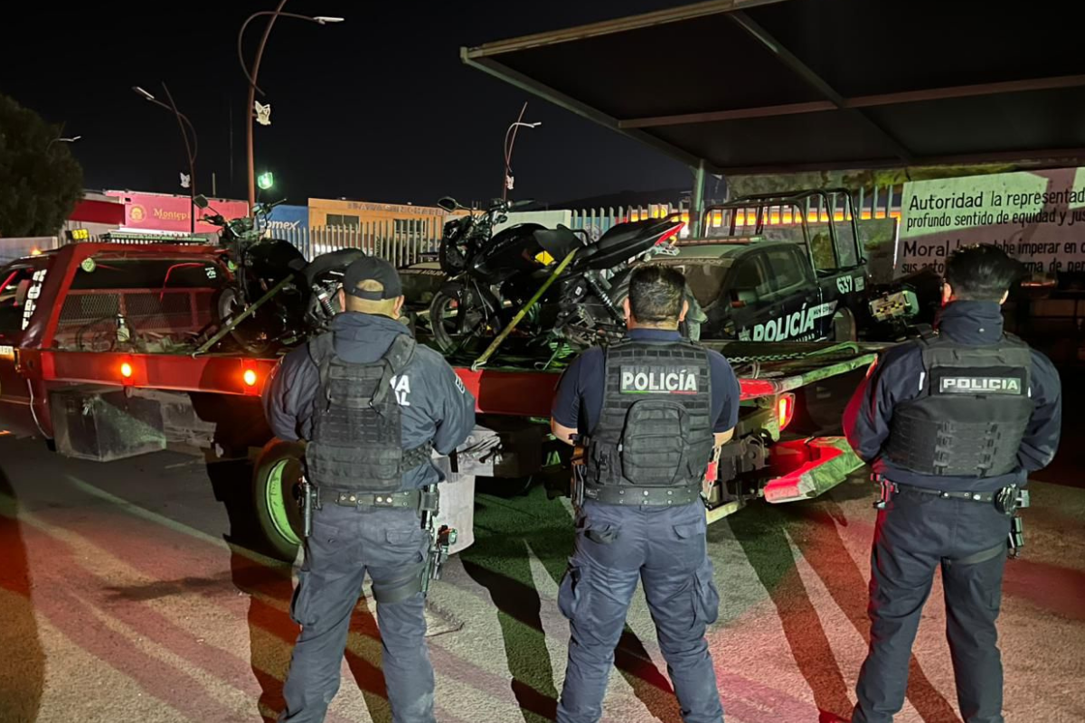 Policías municipales aseguraron unidades vinculadas con denuncias previas en Mineral de la Reforma.