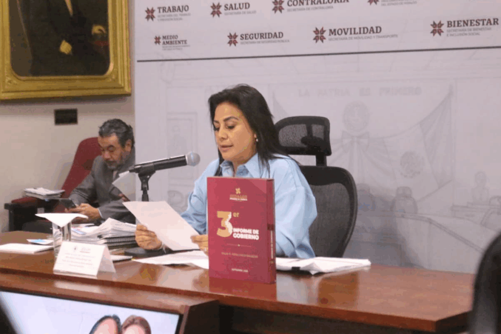 Informe presentado por la secretaria de Medio Ambiente y Recursos Naturales de Hidalgo