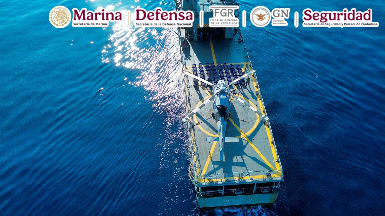 La droga fue localizada durante patrullajes de vigilancia en el mar