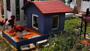 Visitantes acuden al panteón de Pachuquilla para rendir homenaje a sus difuntos.