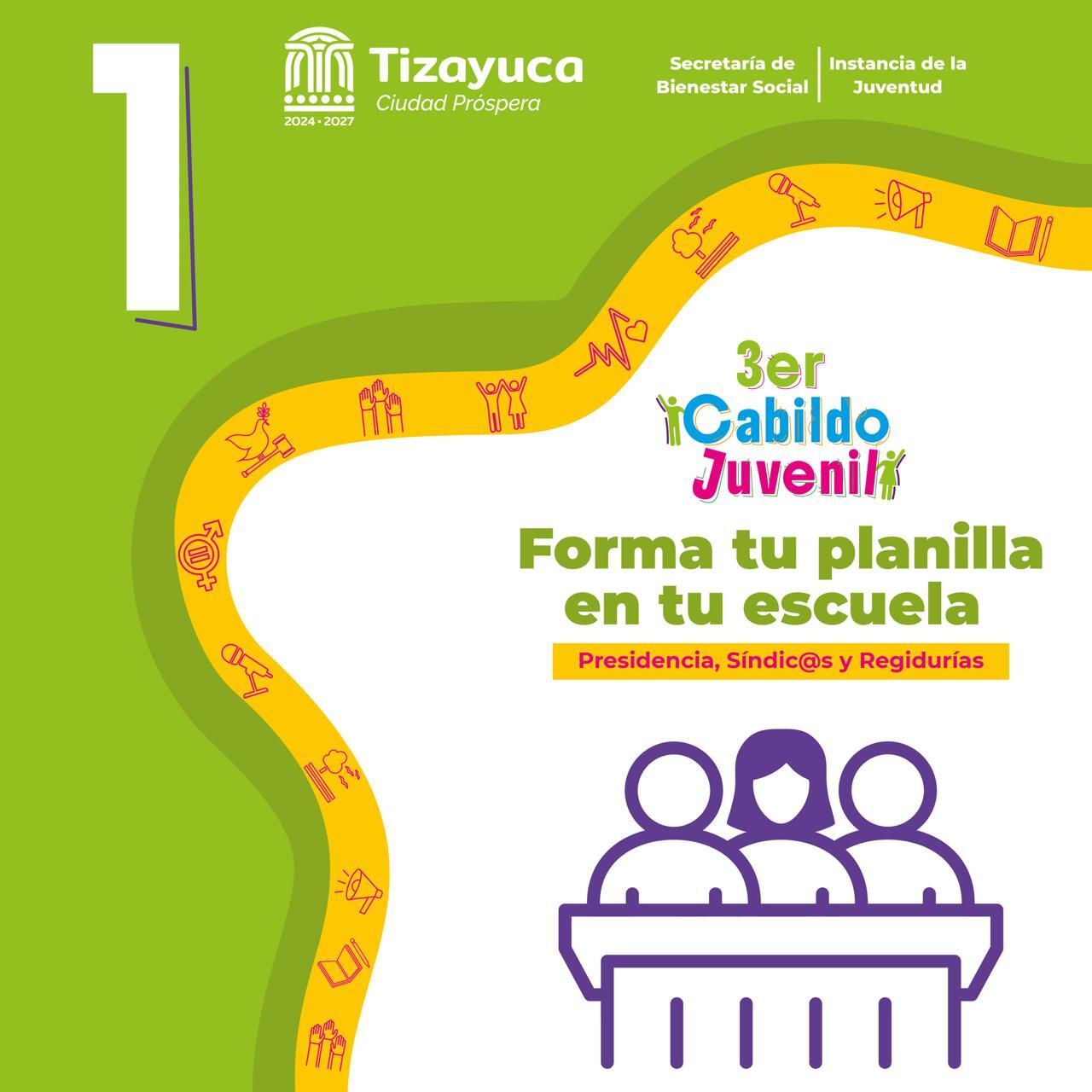 Jóvenes de Tizayuca podrán integrarse al Tercer Cabildo Juvenil 2025