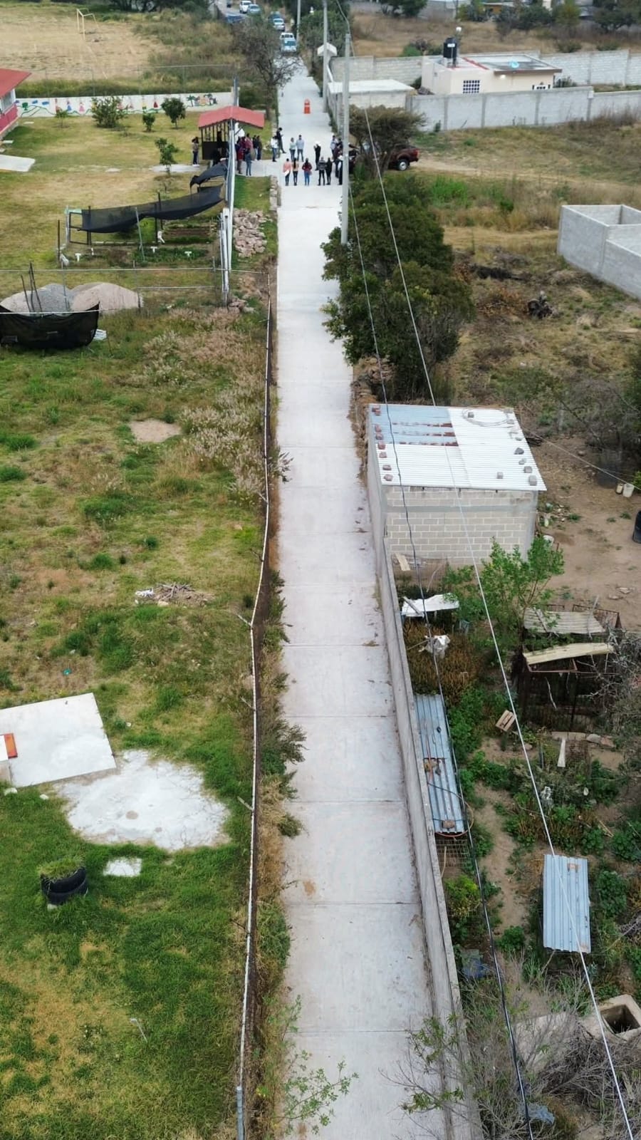 Pavimentación hidráulica en CAIC marca avance en infraestructura de Chapantongo