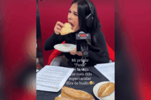 Durante su visita a Pachuca, Martha Debayle probó por primera vez un paste, platillo emblemático de la región, momento que compartió en redes sociales y generó gran interés entre su audiencia